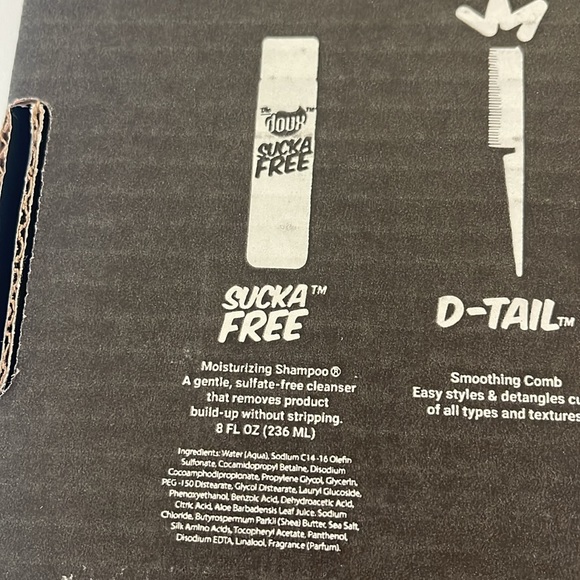 The Doux Hair Nwt The Doux Boombox Styling Kit Shampoo Comb Mouse Conditioner Wash Day Box